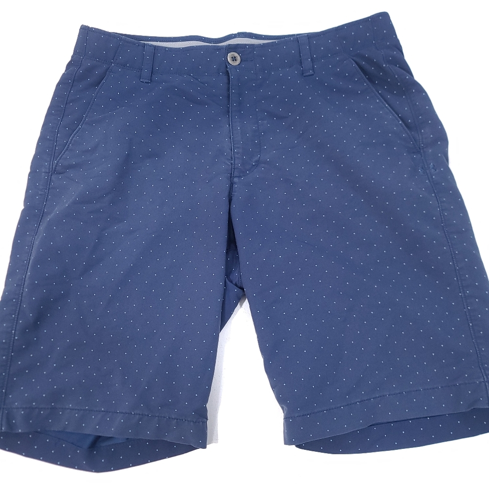 Under Armour Mens Shorts Size 34 Blue HeatGear Loose 1290156